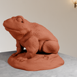 frog-sculpture-4.png Frog sculpture stl 3d print file