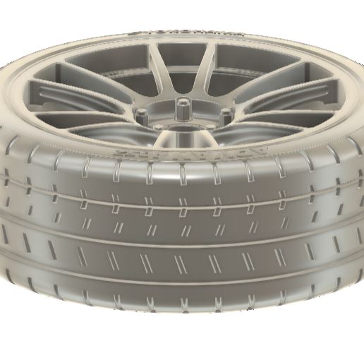🚗 1/24 18x8.5 (FF) Enkei GTC01RR wheels・ 3D File for 3D
