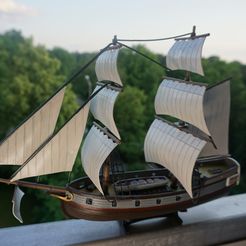 DSC09533.jpg 3D file Sail ship model / toy・Design to download and 3D print