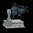 coalfish-open-mouth-statue-box-6.png COALFISH / POLLACHIUS VIRENS trophy with storage space for 3d printing