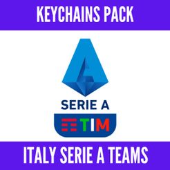 maria-prieto.jpg 3D file Italy Serie A Keychains Pack・3D print design to download