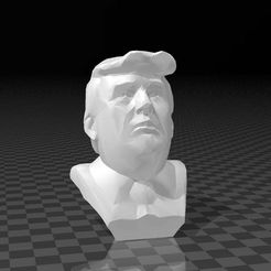 President_Donald_J.Trump.jpg Download free STL file US President Donald J. Trump • 3D printer object, FiveNights