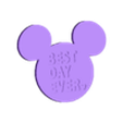 Best Day Ever Mickey .stl Mickey Mouse Head BEST Day Ever Cake Topper/ Wall Decor/ Party Decor/ Centerpiece/ Magnet and much more!