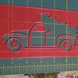 118980307_3382747678617100_1606294910966976129_o.jpg Christmas Farm Truck (from the side) Stencil 6 inch wide, 0.6 mm thick