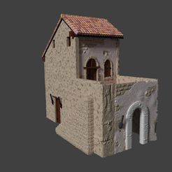 casa belen frontal.jpg Fichier STL Maison rustique pour dioramas modèle 3d・Design à télécharger et à imprimer en 3D
