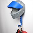 15.jpg HelmetHook ( AGV Motorcycle Helmet key holder with Auto-Opening Visor)