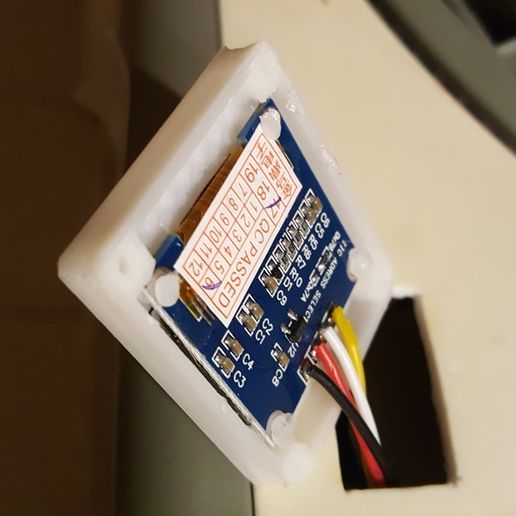 🔌 Slim case for Oled screen SSD1306 (arduino / ESP)・Free 3D File for ・Cults