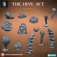 720X720-thehive-1-1.jpg 3D file Hive Terrain Set (pre-supported)・3D printer design to download