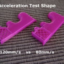 acceleration_test_1_display_large.jpg Free STL file Acceleration Test Shape - Print Aid・3D printable design to download