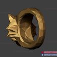 Tiger_Ring_Lowpoly_3dprint_08.jpg Tiger Ring Low Poly - Jewelry - Rings - Costume Cosplay 3D print model