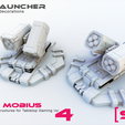 SAKA LAUNCHER includes 3 ground decorations PROJECT MOBIUS 3D Printable Scifi Structures for Tabletop Gaming gq Scifi Structures for Gaming Vol 4 - bundle