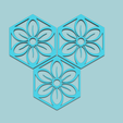 r12-4.png Hexagonal Wall Panel A12 Flower - Interior Design Decoration