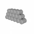 Barrels-Alpha-traingle-6-x-3.jpg STL-Datei Typ Alpha Transporttrommeln・Design zum Herunterladen und 3D-Drucken