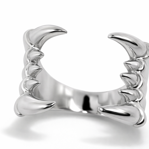 Open Jaw Monster Teeth Ring