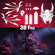 Zyra-Blood-Moon-03.png Zyra Blood Moon Accessories League of Legends STL files