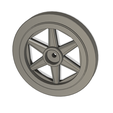 Rad2.png Spoked wheel, guide wheel, wheel