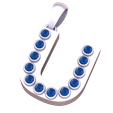 silver1.png "Pingente de ouro inicial U - Colar de alfabeto personalizado com pedra de rubi"