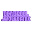 BlackRedYellow - Deadpool and Wolverine.stl 3D ÇOK RENKLİ LOGO/TABELA - Deadpool ve Wolverine (İki Sürüm)