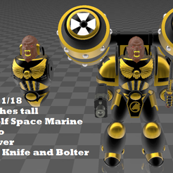 Custom-1-18-Werewolf-Space-Marine-1.png Free 3D file Custom 1/18 Werewolf Space Marine w Jetpack・Object to download and to 3D print