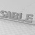 sable.jpg SABLE WORD IN 3D ideal for decorating the sea, ocean sand, beach