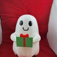 Present.jpg Cute Ghost 3D Model with Interchangeable Magnetic Arms