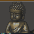 Sr eae eae — x Ce volts A aD ce BackFlow Incense Burner Baby Buddha and Rocks for 3D printing 3D print model