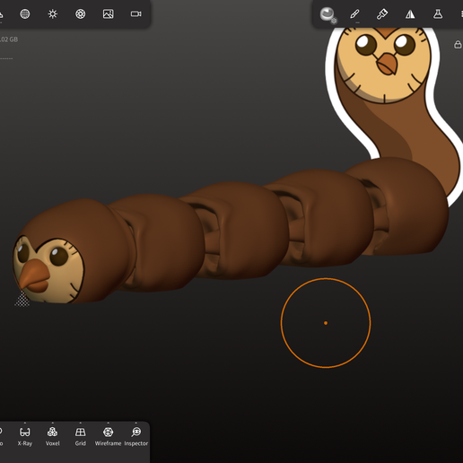 Hooty Flexi (Owl House Inspired) 3D model