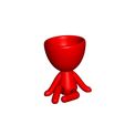 Vaso_1_rojo.jpg Free STL file JARRÓN MACETA ROBERT 01 - VASE FLOWERPOT ROBERT 01・3D printing design to download