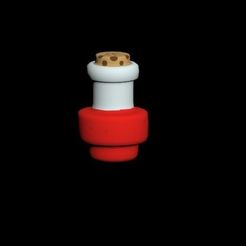 3D.jpg STL file Vial 3D version 3・3D print design to download