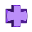 puzzle1.1- Pièce 1.stl 6 piece puzzle of a cube. Once assembled, the assembly of the elements seems impossible, because the dovetails widen. The central piece is made up of 2 cubes and a spring whose action locks the puzzle in its final position.