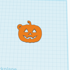 Pumpkin-Keychain.png Archivo STL llavero jack o lantern・Idea de impresión 3D para descargar