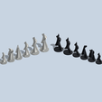 IMG_3933.png Modern Spiral Set of Chess Pieces