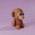 Untitled5.png Peluche de singe tricoté - Modèle 3D de fil mignon