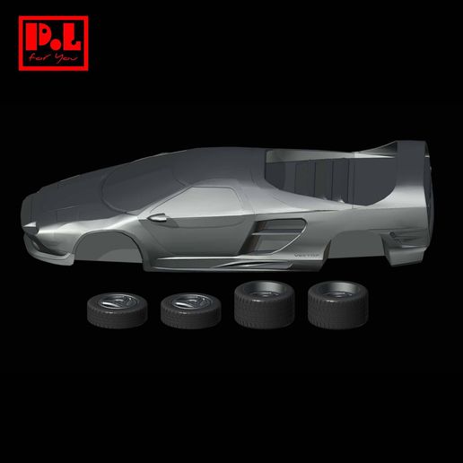 STL-2.jpg Modèle d'impression 3D Vector M12 Road Car (1995-1999)