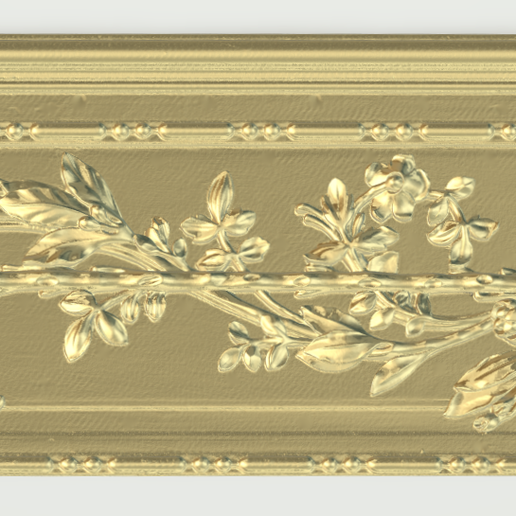 Baroque Ornamental Relief 150 STL