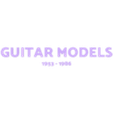 Guitar models.stl Legendary electric guitar models | Signature models