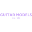 Guitar models.stl STL file Legendary electric guitar models | Signature models・3D printer design to download