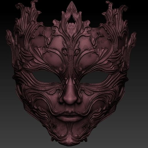 m2.jpg Gothic Ornate Metal Mask Masquerade