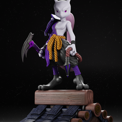 Mewtwo6.png STL file Pokemon - Mewtwo Oni・3D print object to download