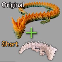 5.jpg Télécharger le fichier STL Dragon à pointes articulées Imprimé en place avec extras • Objet à imprimer en 3D, JohanvW3D