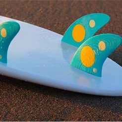low-res_4GIQL38A3Q.jpg Free STL file Surf Fins - Full Moon・Design to download and 3D print