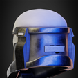 SuperCommandoHelmetBack34Left.png The Mandalorian Imperial Super Commandos Helmet for Cosplay 3D print model