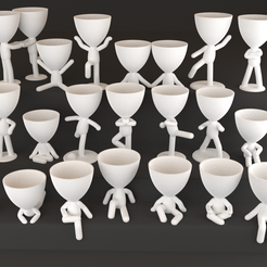 1.png Fichier 3D 20 Pot de plante avec style de petite personne modèles imprimables 3D modèle d'impression 3D・Objet imprimable en 3D à télécharger