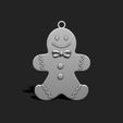 04_christmas-cookie-ornament-pendant-christmas-tree-4-3d-model-obj-fbx-stl.jpg Christmas Cookie Ornament - Pendant - Christmas Tree 4