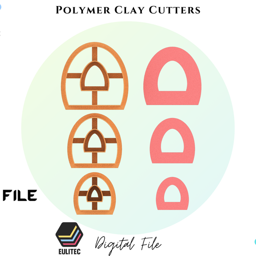 POLYMER CLAY CUTTER/Simple Archs/EULITEC.COM 3D model