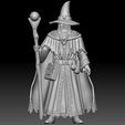 front.jpg Fantasy Wizard – Tabletop RPG Miniature 3D Model