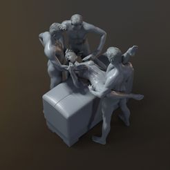 1.jpg Fichier STL QUATUOR - NSFW - MINIATURE ÉROTIQUE À L'ÉCHELLE 75 MM・Idée pour impression 3D à télécharger