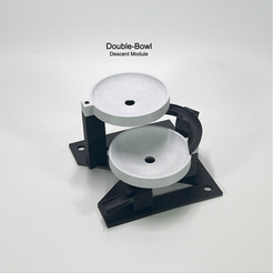 module-1-Double-Bowl-marble.png 3D file Additional Descending Modules for any of the Marble Machines Elevator - Module 1 -Double Bowl - STL File for 3D Printing・3D printable model to download