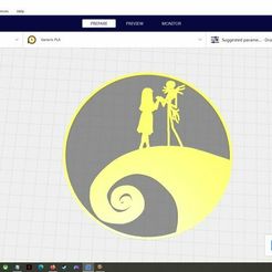 JackSally.jpg 2D Silhouette/Stencil Jack and Sally Nightmare Before Christmas