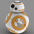 BALL_RENDER.JPG Archivo STL gratuito Star Wars The Force Awakens - BB-8 Ball Droid・Objeto para descargar e imprimir en 3D